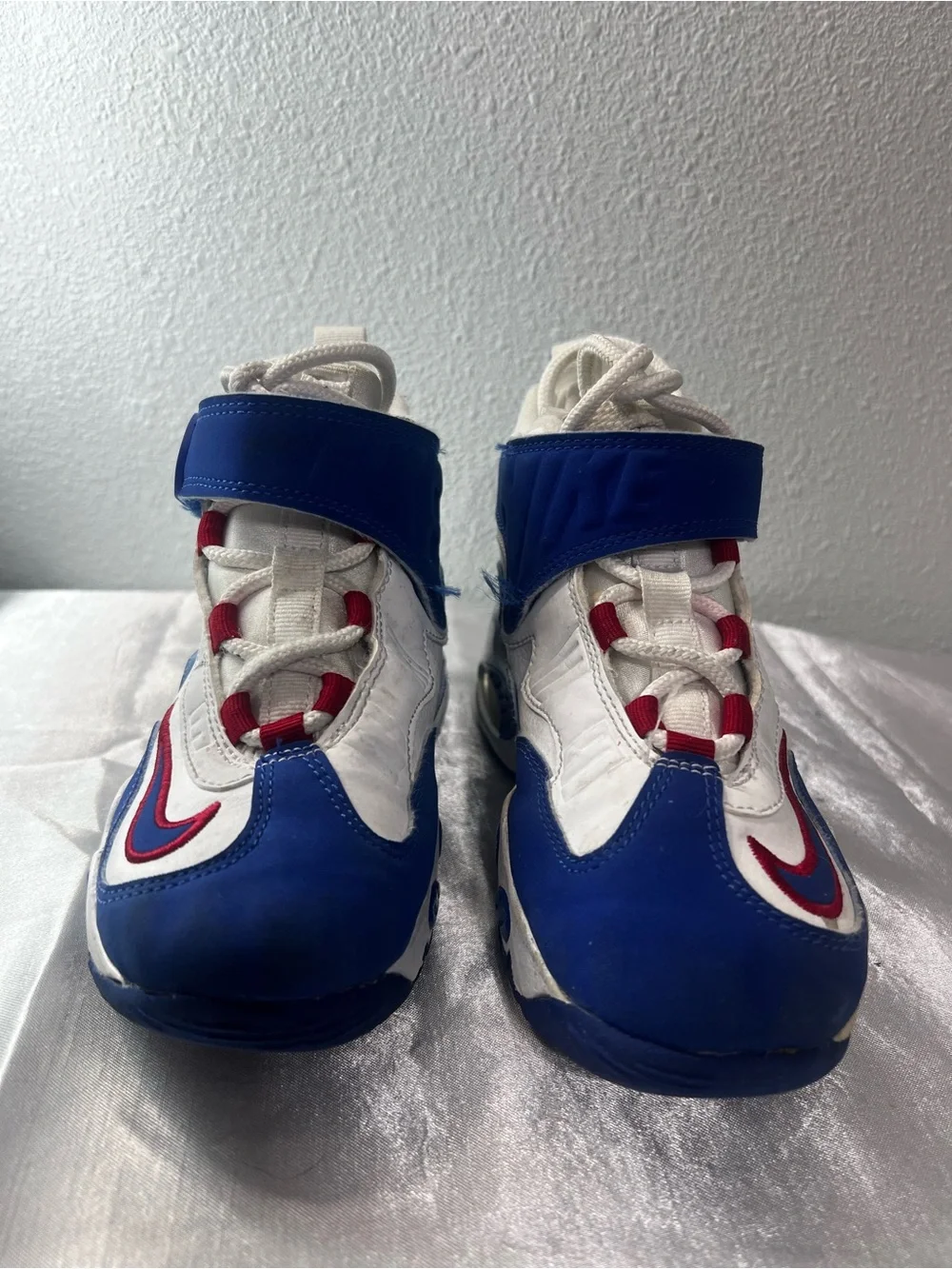 Nike Kids White, Blue and Red Athletic Sneakers
